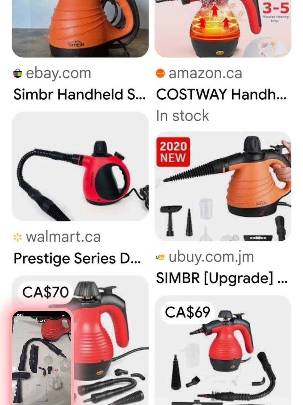 SimbR Handheld Steam Cleaner - Picture 3 of 3